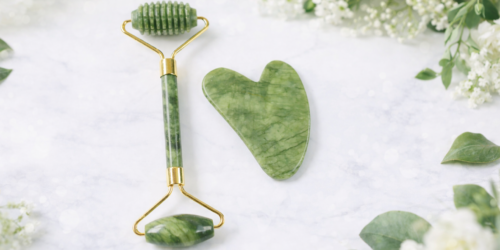 Pack rodillo y gua sha Jade.