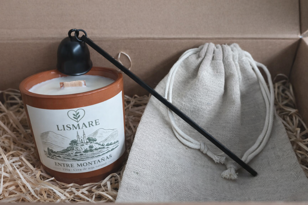 pack velas de soja natural lismare